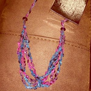 Purple & blue necklace